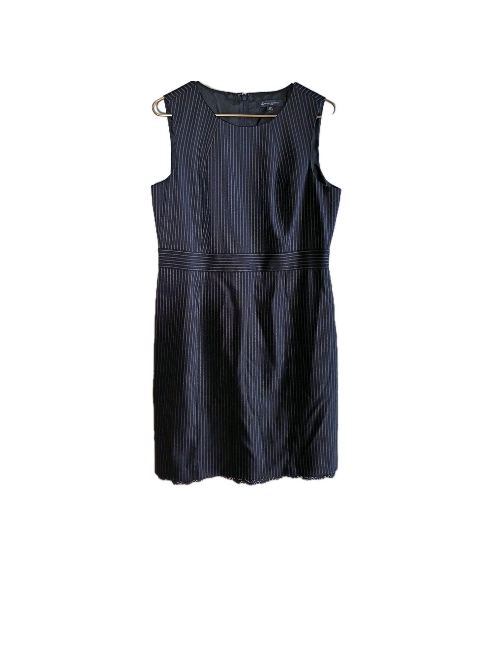 Brooks Brothers Wool Blend Sleeveless Sheath Formal Dress Womens Petite 14P